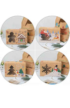 12 Pack Christmas Kraft Cookie Boxes  – Festive Packaging for Holiday Gifts