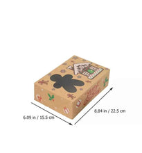 12 Pack Christmas Kraft Cookie Boxes  – Festive Packaging for Holiday Gifts