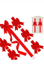 Christmas door bows Red ribbon pre order Santas Workshop Direct