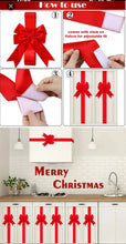 Christmas door bows Red ribbon pre order Santas Workshop Direct