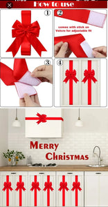 Christmas door bows Red ribbon pre order Santas Workshop Direct