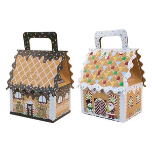 Christmas Ginergbread house cookie boxes X12pcs  Santas Workshop Direct