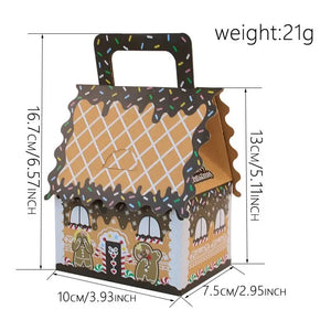 Christmas Ginergbread house cookie boxes X12pcs  Santas Workshop Direct