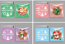 Christmas plastic cellophane cookie Bags 12 pcs - Santas Workshop Direct