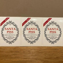 Christmas theme wine bottle labels x 10pcs Santas Workshop Direct