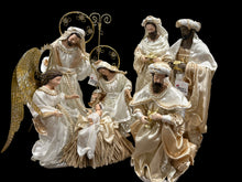 Christmas Religious Holy Family standing Angel 45 cm approx. (17.5”)  WITH 3  kings 16"(40) CM - Santas Workshop Direct
