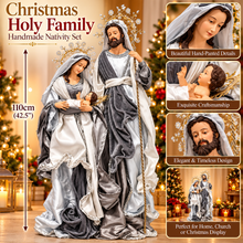 42.5” Holy Family Christmas Religious Handmade Nativity Set – Large 110cm Indoor Decoration for Christmas Display
