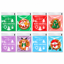 24PCS Christmas Cookie Treat Bags 10×10cm – Cellophane Candy, Chocolate & Biscuit Gift Bags