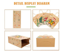 Christmas personalise Gift bakery pastry bags with tags (red green) 12pcs