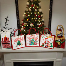 Christmas Party Favour Gift Packaging Bags Reusable Xmas Holiday Party Supply Presents Sacks with handle - Santas Workshop Direct 