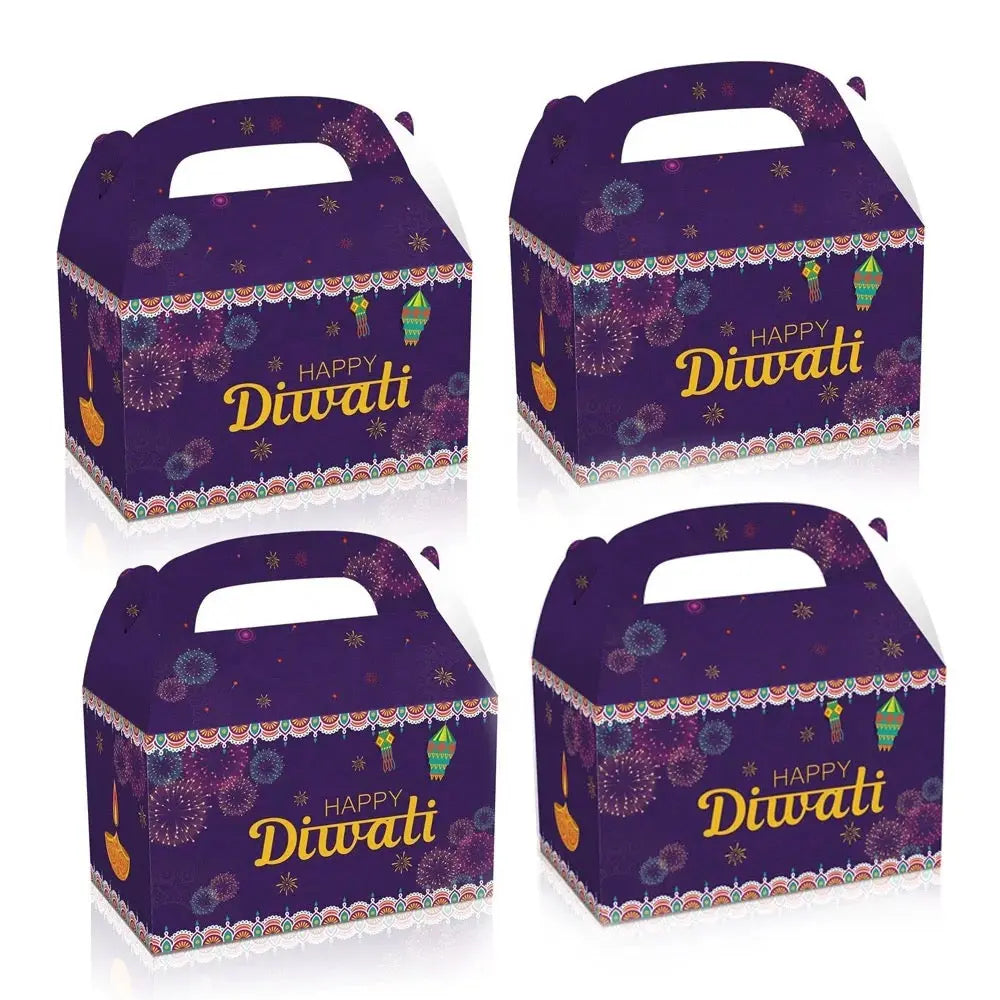 Diwali Cup Cake Candy  Cookie Gift Box x 12 pcs Santas Workshop Direct