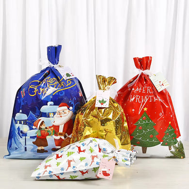Drawstring Christmas Gift Bags - Santas Workshop Direct 