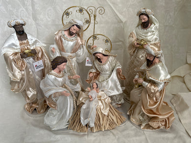 Christmas Religious Holy Family standing Angel 45 cm approx. (17.5”)  WITH 3  kings 16