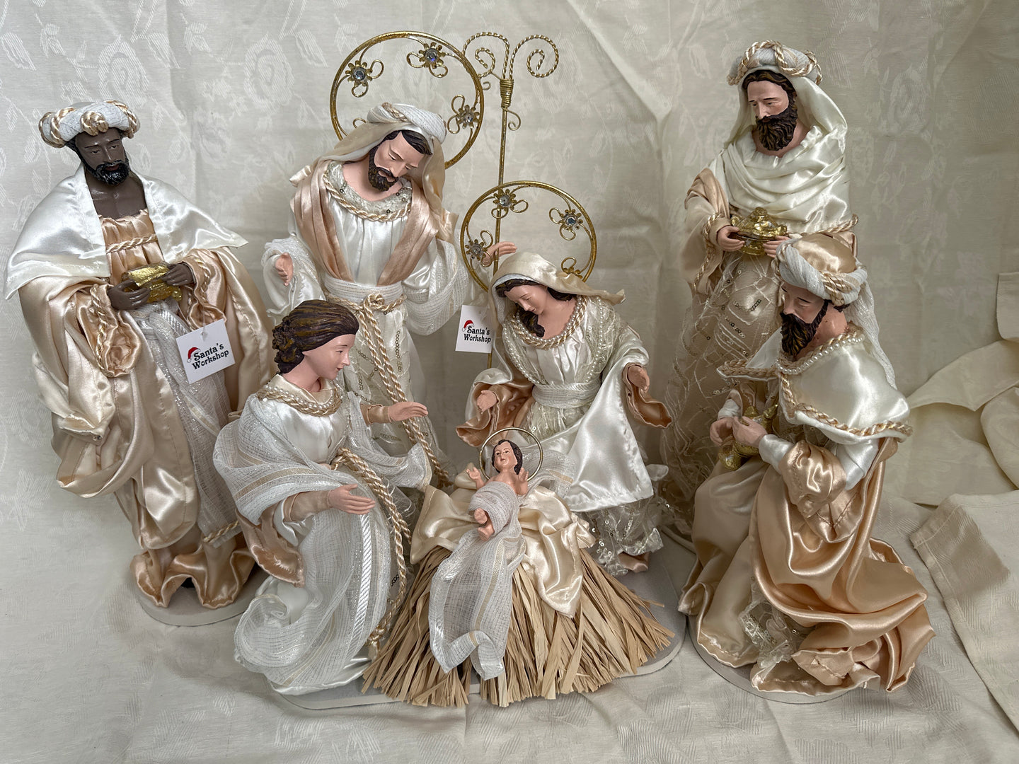 Christmas Religious Holy Family standing Angel 45 cm approx. (17.5”)  WITH 3  kings 16