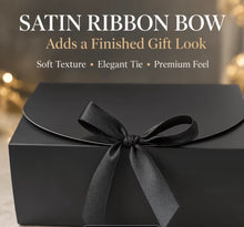 10pcs Elegant Black Gift Boxes with Ribbon (5pcs Boxes And 5pcs Black Ribbons) - Perfect for Weddings, Proposals, Birthdays, And Special Occasions - Ideal for Jewelry Display And Party Gift Boxes for Christmas, Easter, Bridesmaid Favors