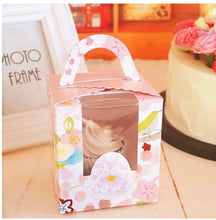 12PCS Single Cupcake Gift Boxes with Clear Window | One Hole Bakery Boxes for Cupcakes, Muffins, Desserts & Party Favors