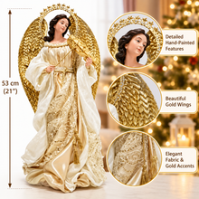 21″ (53cm) Christmas Standing Angel Figurine – Large Religious Nativity Decoration for Home, Church & Holiday Display