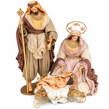 Very Large 52" (131cm) Handmade Holy Family Nativity Set with Manger | Freight Quote Required After Purchase