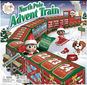 Elf on shelf advent calendar advent train Santas Workshop Direct