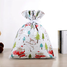 Gift for Her/Him 5/8/ 10 pcs  Set Christmas Gift Bags, Christmas Party Gift Wrapping, Christmas Tree Decoration Drawstring Bags, Cute Cartoon Design, Santa Claus Gift Bags, Holiday Gift Wrapping, Convenient Drawstring Function, Reusable