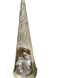 11.5 (30cm) Religious Christmas Holy Family  on 3425' (89cm) hieght Gazebo - Santas Workshop Direct 