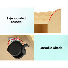 Keezi 3 Tiers Kids Bookshelf Storage Children Bookcase Toy Box Organiser Display - Santas Workshop Direct 