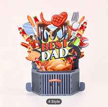 Father’s Day celebration origami 3D surprise pop up box Santas Workshop Direct