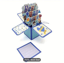 Father’s Day celebration origami 3D surprise pop up box Santas Workshop Direct