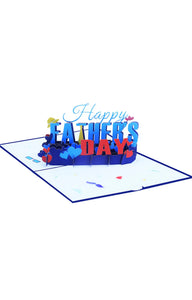 Father’s Day celebration pop up card Santas Workshop Direct