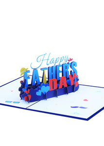 Father’s Day celebration pop up card Santas Workshop Direct