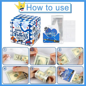 Father’s Day  celebration pop up pull out money 3D card Santas Workshop Direct