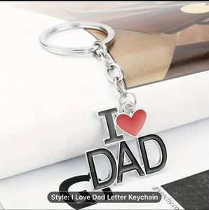 Father’s Day gift I LOVE DAD KEY CHAIN Santas Workshop Direct
