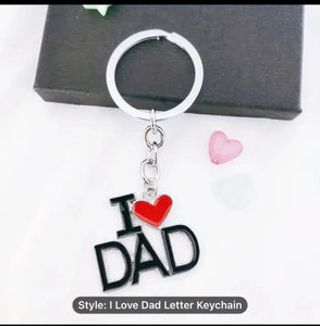 Father’s Day gift I LOVE DAD KEY CHAIN Santas Workshop Direct