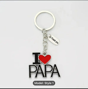 Father’s Day gift I LOVE PAPA KEY CHAIN Santas Workshop Direct