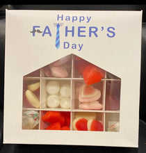 Fathers Day candy giftbox with blue soap flower  x1 pc Santas Workshop Direct