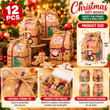 12pcs Christmas Gingerbread house cookie bakery gift boxes