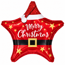 5pcs Christmas Star-Shaped Foil Balloons, 2D Printed Balloons with Christmas Designs, Perfect for Holiday Party Decorations, Party Decor, Christmas, And Birthday Celebrations