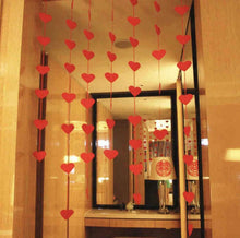 160 PCS (10 SETS) Red Heart Hanging Decorations - Valentine's Day, Wedding, Anniversary & Birthday Party Supplies - Felt Material, No Power Needed, Classic Style for Indoor & Outdoor Use, Valentines Decorations