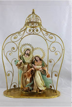 14"(36cm) Religious Holy Family in Gazebo 24.5"( 63 cm) - Santas Workshop Direct 