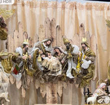 9.75”(25cm)Christmas Nativity on a stand 21.75”(55cm)