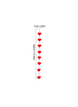 160 PCS (10 SETS) Red Heart Hanging Decorations - Valentine's Day, Wedding, Anniversary & Birthday Party Supplies - Felt Material, No Power Needed, Classic Style for Indoor & Outdoor Use, Valentines Decorations