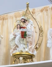 20.5”(27cm) Christmas religious Nativity Holy Family in Gazebo 17.75”(45 cm)