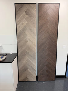 Flooring 🔔Hybrid Herringbone Flooring 🔔✅100% waterproof💦✅Built in 2mm underlay , 7mm Hybrid Herringbone ✅Simply click and lay together✅ 600*128mm *7mm ✅Ask for our installation service.⭐️Exclusive - Santas Workshop Direct 