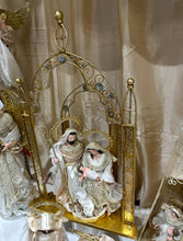 Nativity set 14”(36cm Holy Family) Gazebo 25” (65 cm approx)