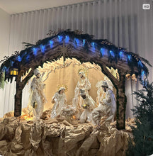Large Christmas Holy Family Three Wise Men  (approx. 80-90 cm)with Angel 90 cm approx - Santas Workshop Direct 