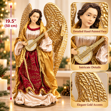 Large Handmade Christmas Nativity Set – 19.25" Holy Family, 18.75" Three Wise Men & 19.5" Angel | Premium Religious Christmas Manger Scene Decoration