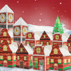 Christmas Calendar Countdown Advent House Shape Candy Treat Cookie Paper Boxes Xmas Party Fvour Gift Packaging Paper Boxes - Santas Workshop Direct 