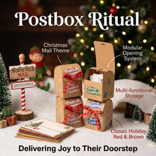 12pcs Christmas Small Candy Cookie Recycled Materials Kraft Paper Folders Boxes with Ribbons for Gift Treat Packaging