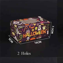 Halloween themed trick or treat box 6 hole bakery cookie cupcake boxes (YELLOW) 6pcs including inserts