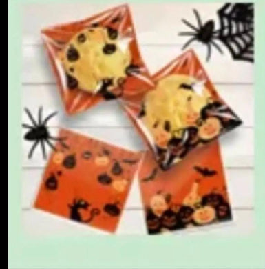 Halloween bakery cookies trick or treat loot plastic bags  Santas Workshop Direct